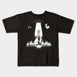 Alien And Bigfoot Kids T-Shirt